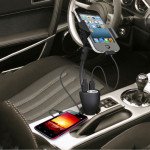 Wholesale Dual USB Car Charger Car Mount Holder HD12 (Black)